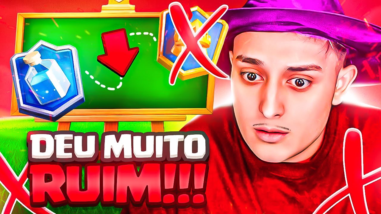 TENTEI PEGAR CAMPEÃO NO CLASH ROYALE E ISSO ACONTECEU..
