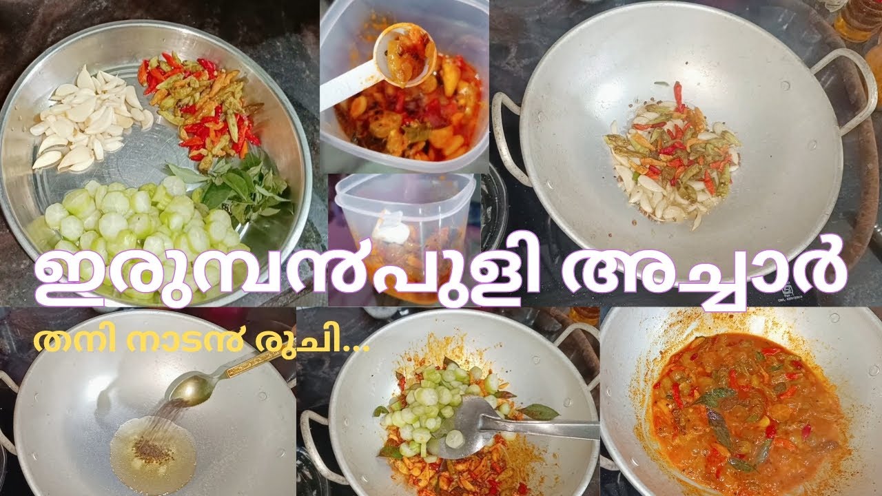 ഈസിയായി തയ്യാറാക്കാ൦ നാവിൽ കൊതിയുറു൦ ഇരുമ്പ൯പുളി അച്ചാർ |food making recipe malayalam| Trinika meria
