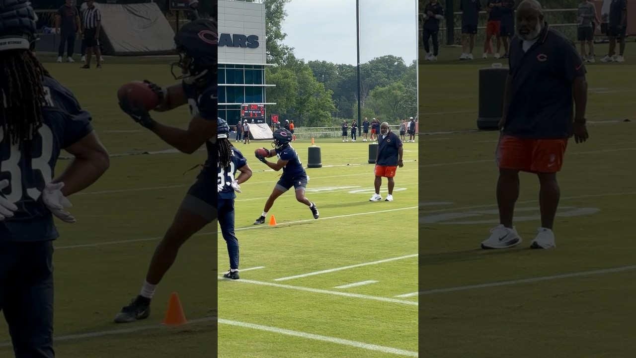 BEARS RBs Flashing The Hands At Day 2 of Training Camp #bears #chicagobears #NFL