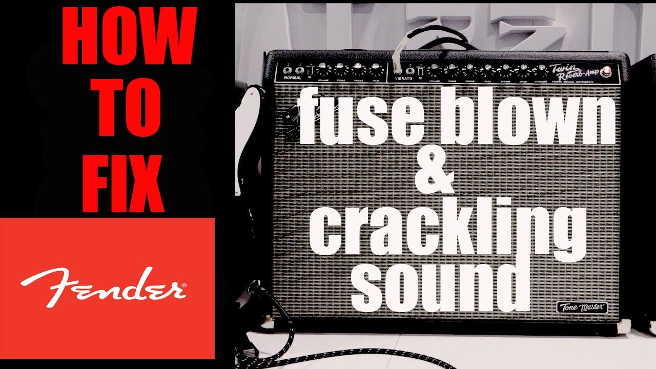 How to Repair  Fender Twin Reverb Blown Fuse and Crackling Sound.