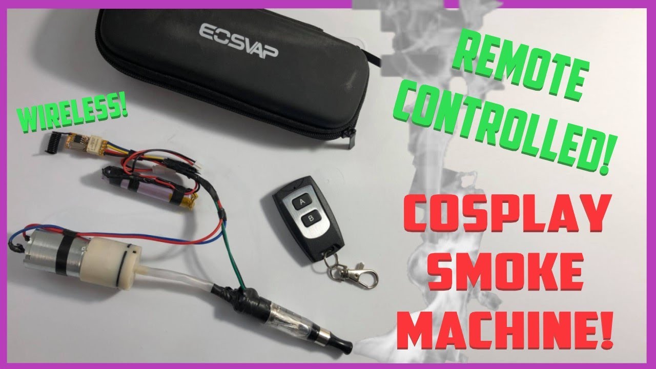 Remote Control Cosplay Smoke Machine  - Tutorial