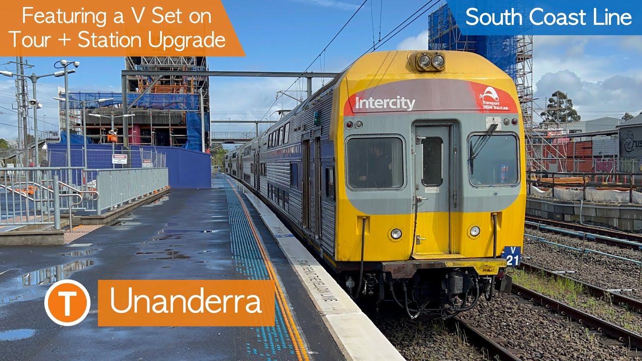 Transport for Sydney Vlog 502: Unanderra Trainspotting - Featuring a V Set on Tour + Station Upgrade