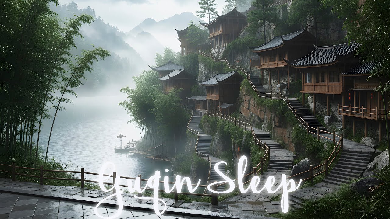 Peaceful Temple Night  Chinese Sleep Music