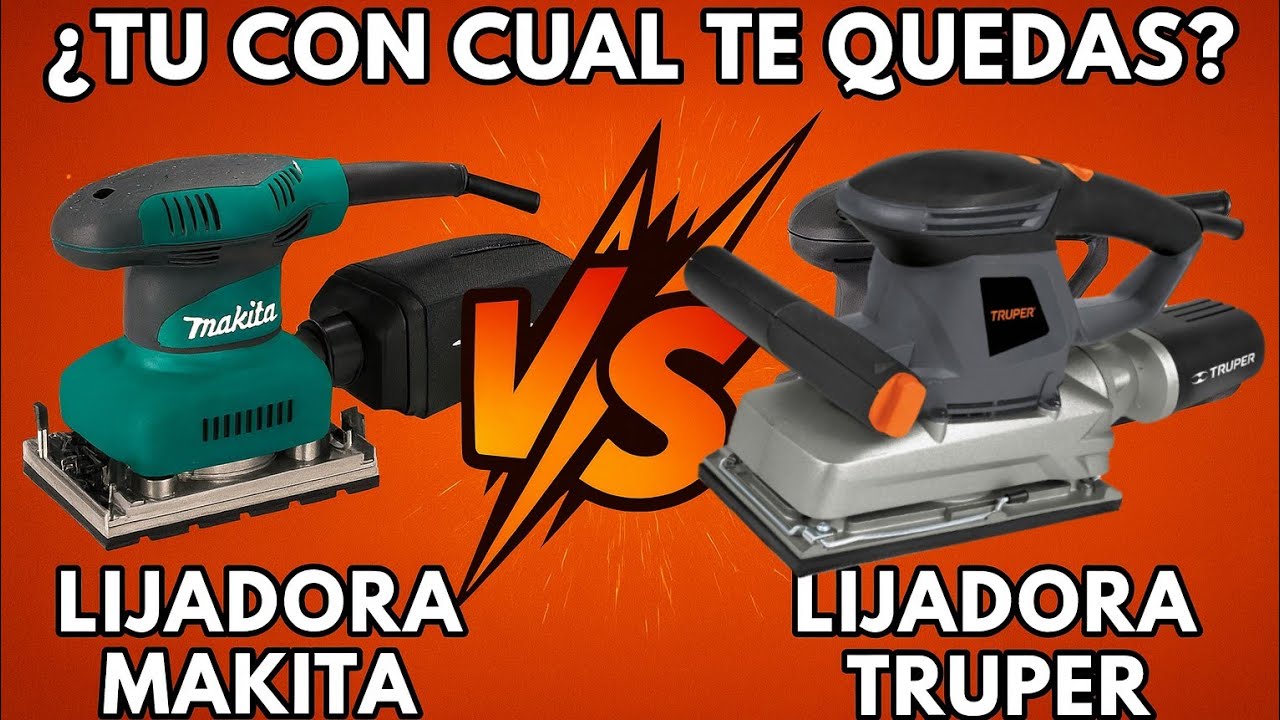 45.- TRUPER VS MAKITA ¿CUAL ELIGES? LIJADORAS ORBITALES INDUSTRIALES, UNBOXING Y PRUEBA