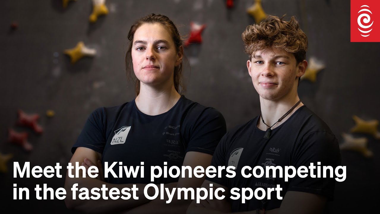 Olympics 2024: Sarah Tetzlaff and Julian David &ndash; the Kiwi speedclimbers representing NZ in Paris