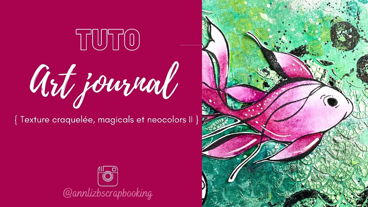 Tuto art journal pâte à craqueler + petites infos en fin de vidéo 😉