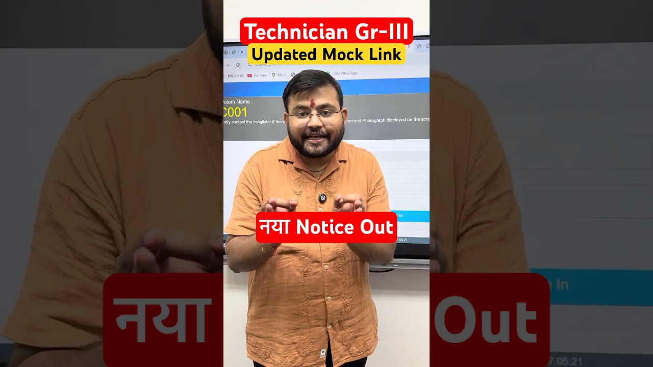 🎯Railway Technician Grade-III Mock Link