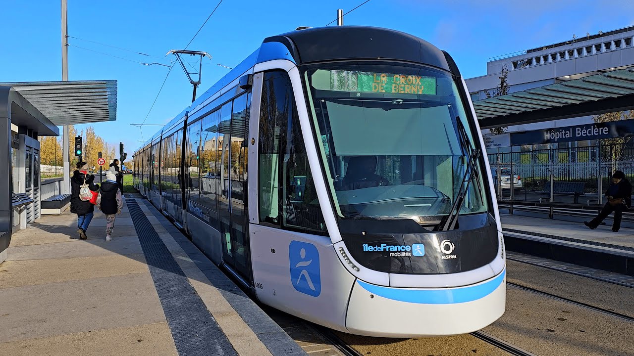 Tram T10 Paris - H&ocirc;pital B&eacute;cl&egrave;re