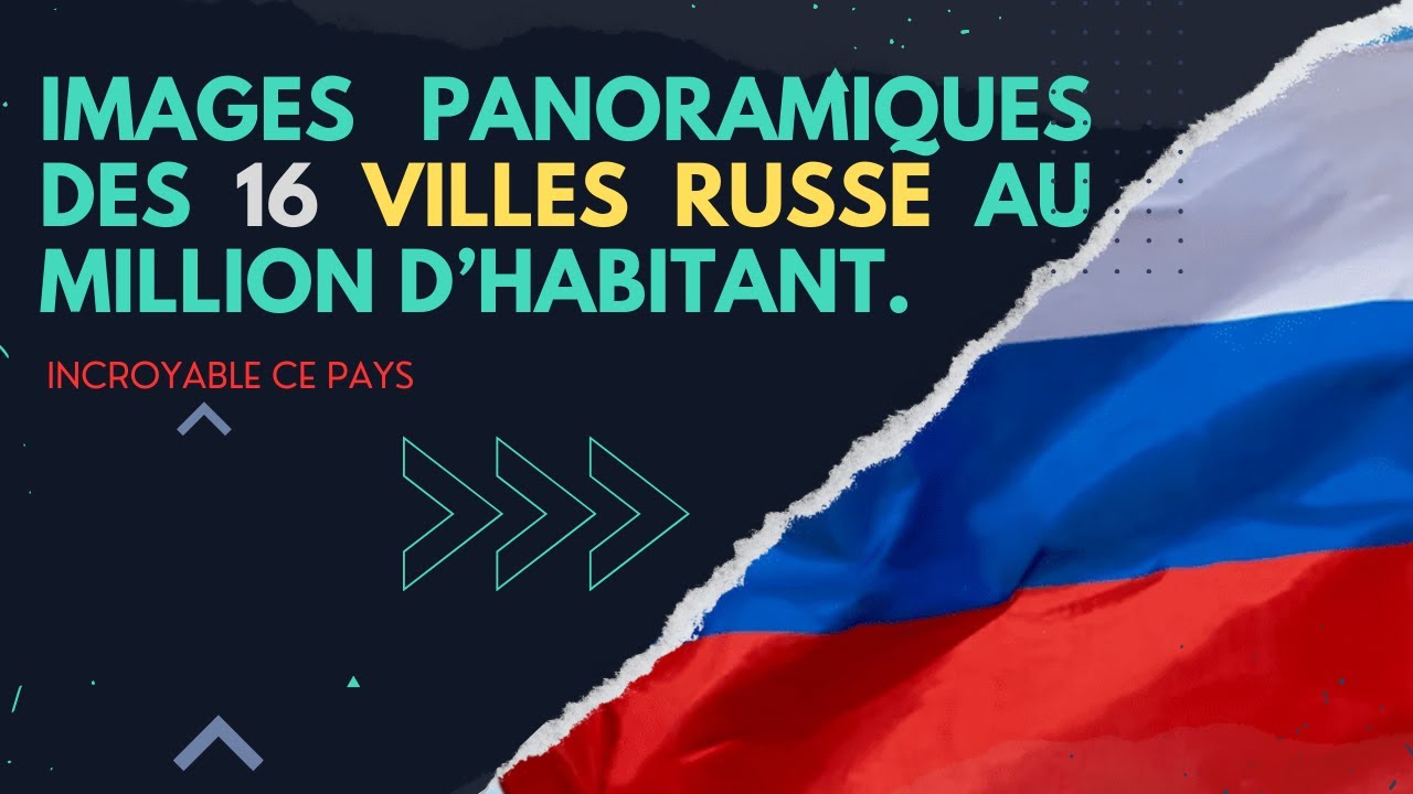 IMAGES DES MAGNIFIQUES VILLES RUSSE AU MILLION D'HABITANT.