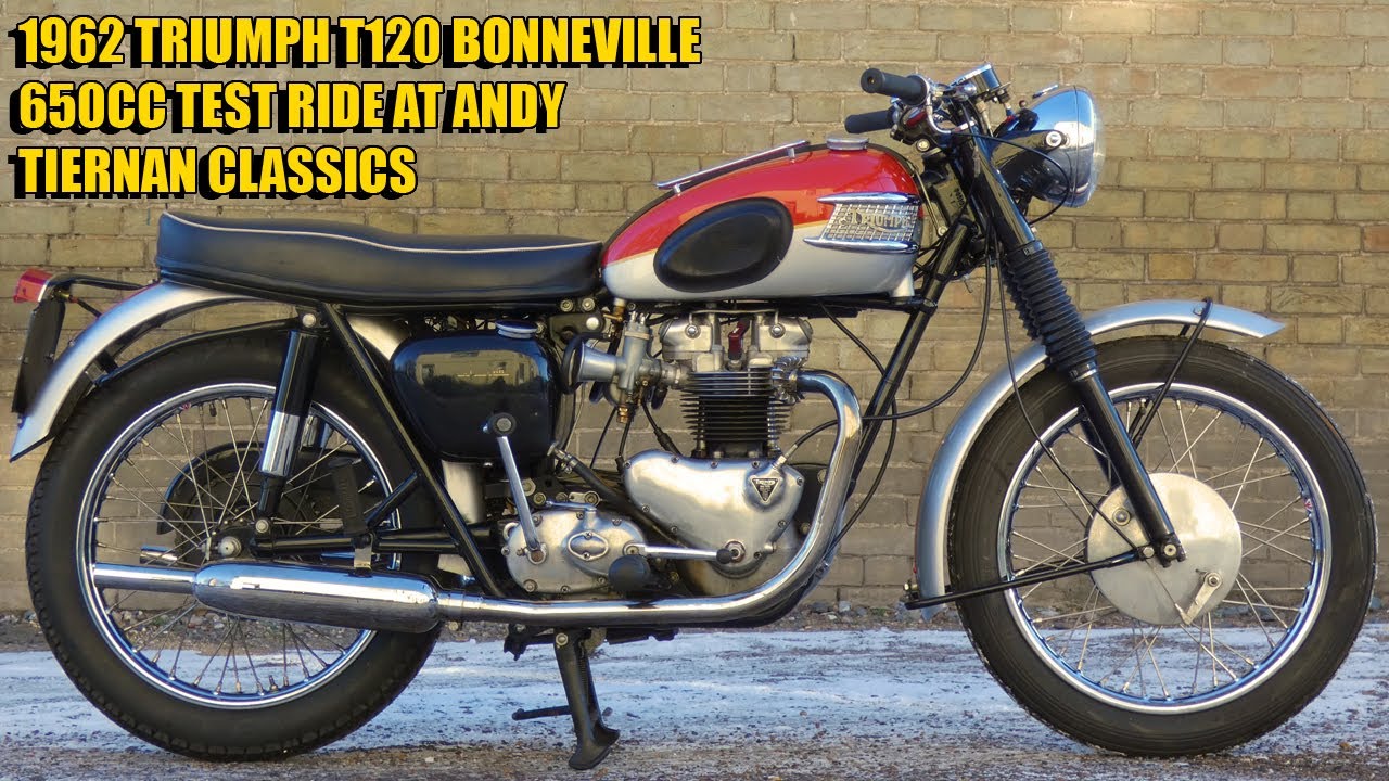 1962 Triumph Bonneville T120 650cc at Andy Tiernan Classics #09446TRI