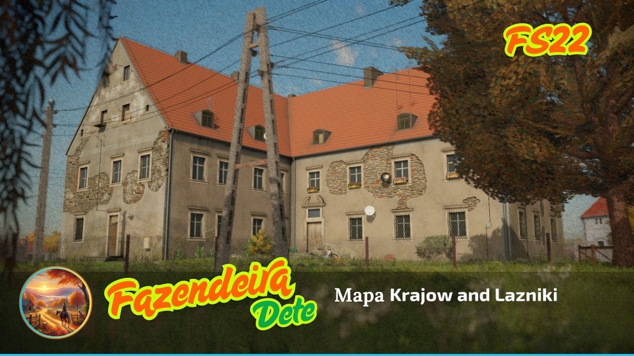 FS22 - Mapa polonês  Krajow e Lazniki - Com Victor News e suas peripécias!