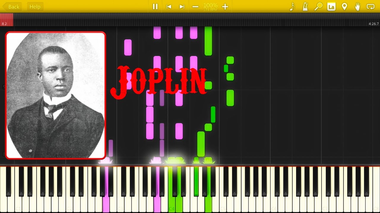Scott Joplin - Great Crush Collision March (1896) [Synthesia Piano Tutorial]