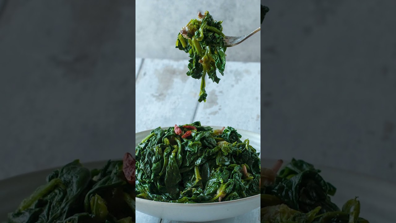 Easy Italian Sauteed Spinach with Garlic Recipe