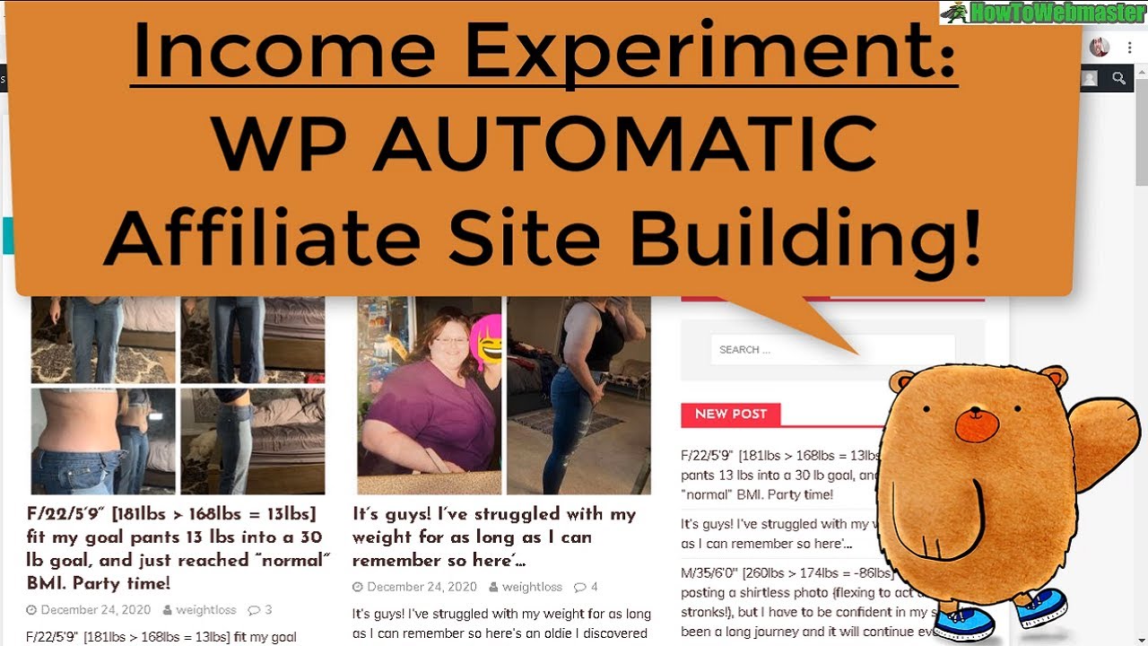 [Income Experiment] WP Automatic Plugin Part 1 - Build Automated Niche Blog