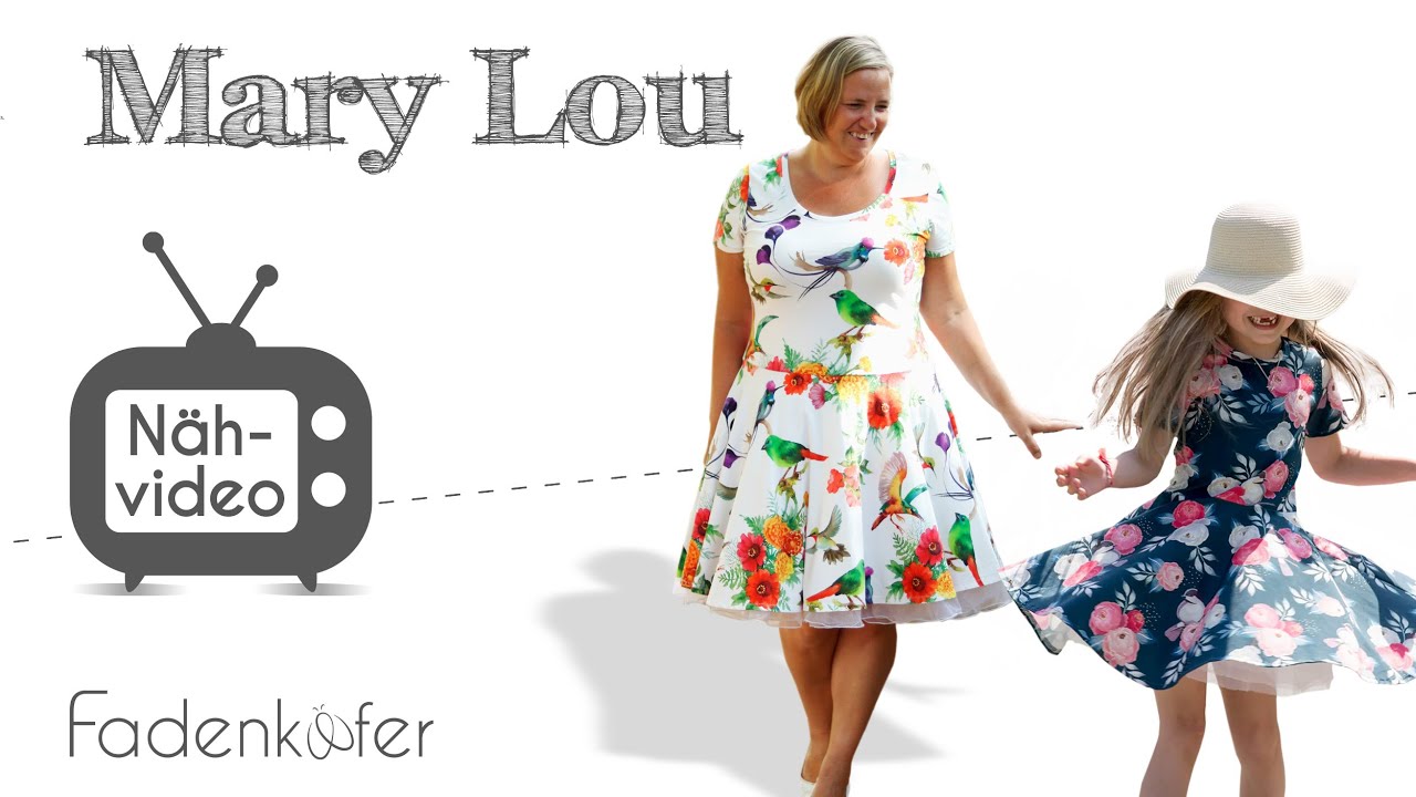 Nähanleitung Kleid Mary Lou für Damen und Kinder