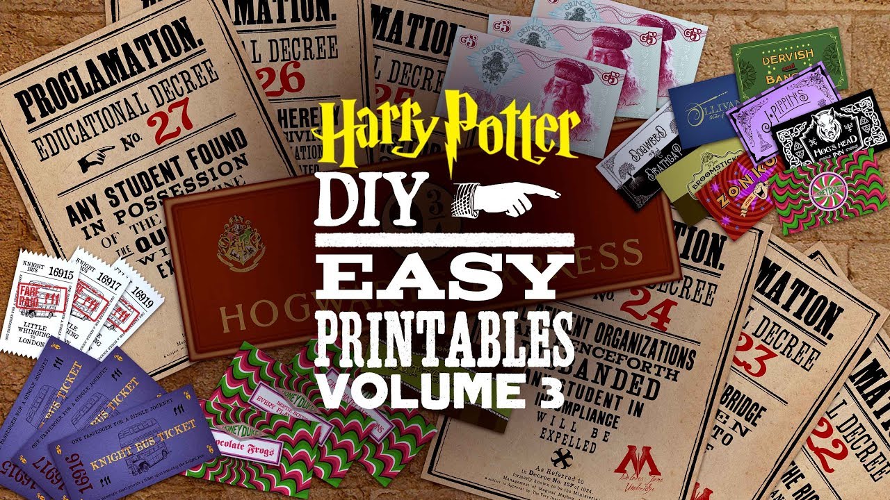 Harry Potter Printables Vol 3