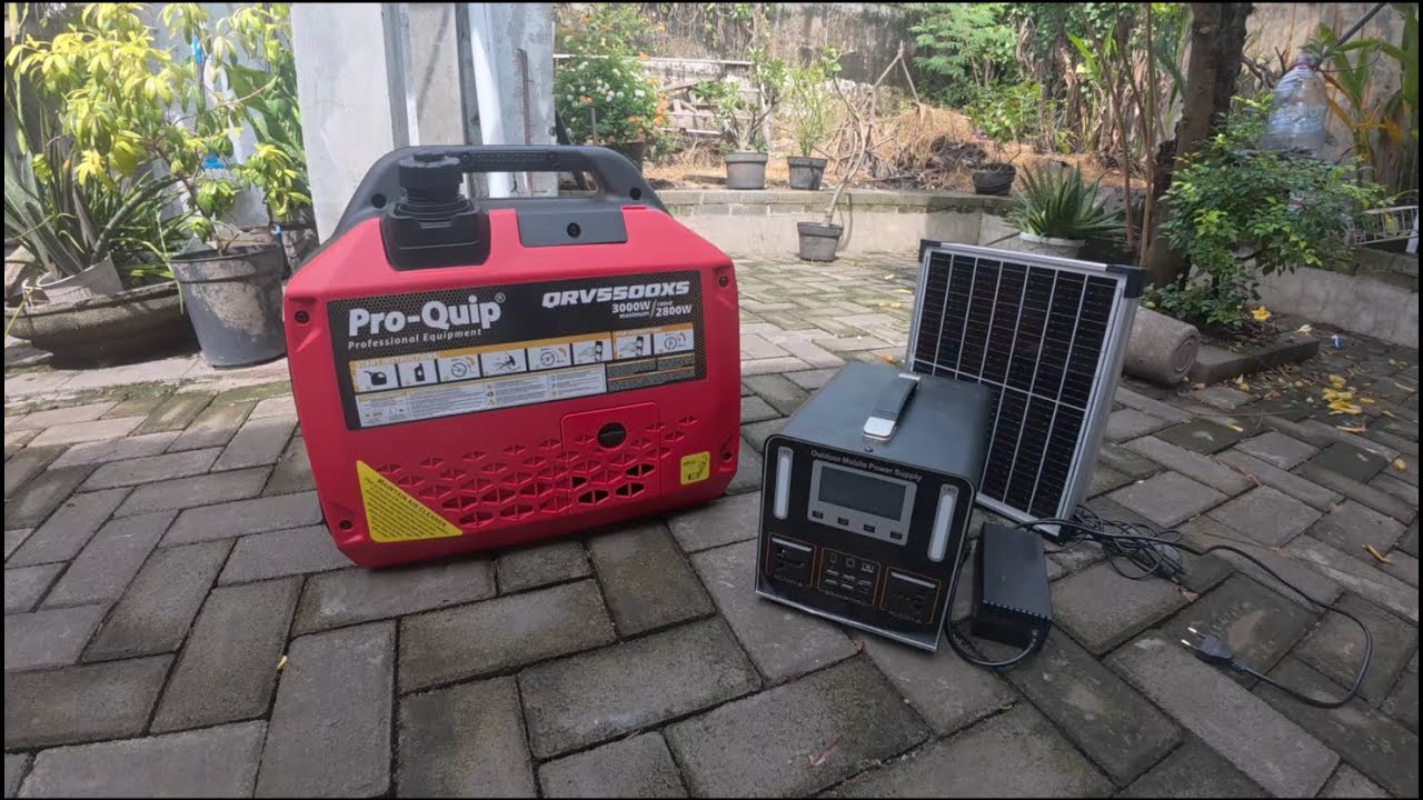 Perbandingan Genset 3000 watt VS Power Station 500 watt