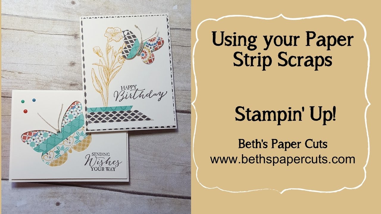 Use your paper strip scraps! ~ Beth's Paper Cuts