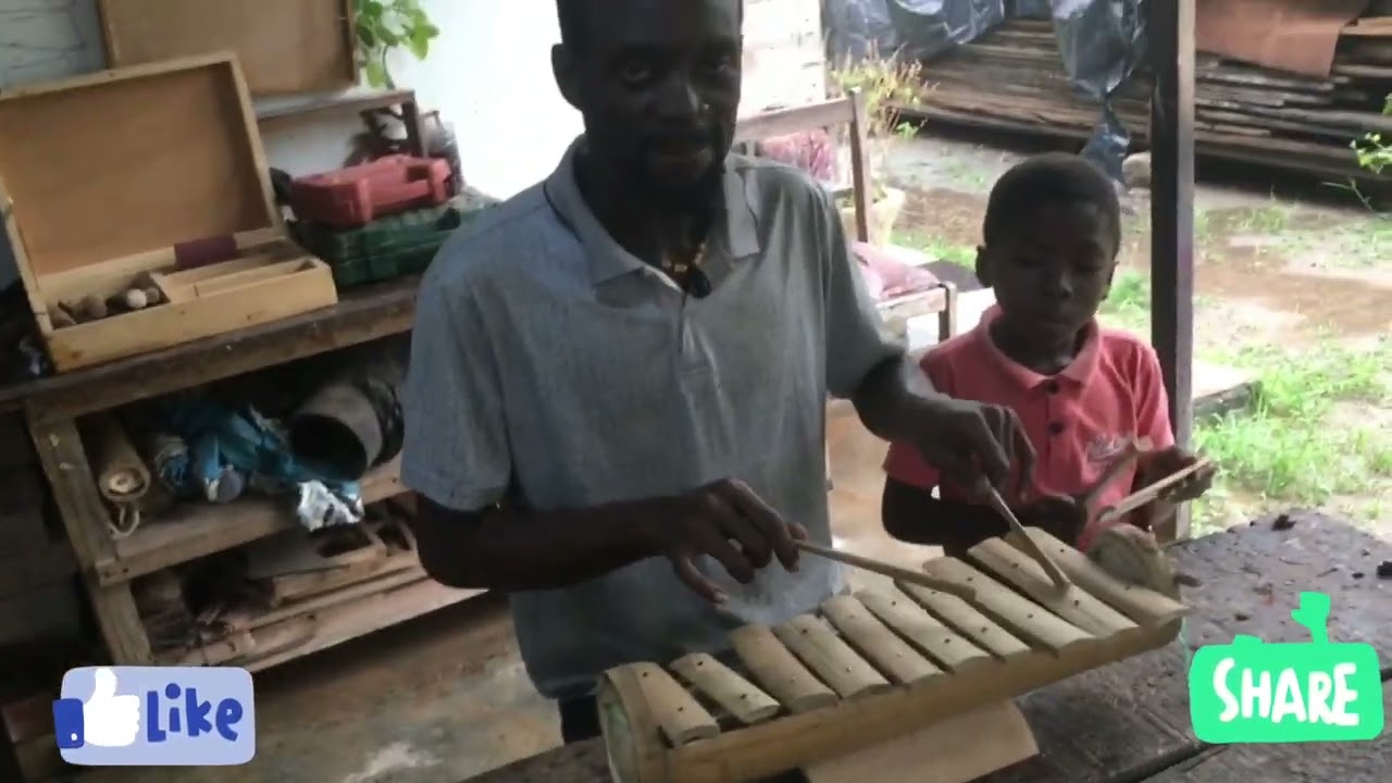Bamboo instrument performance..