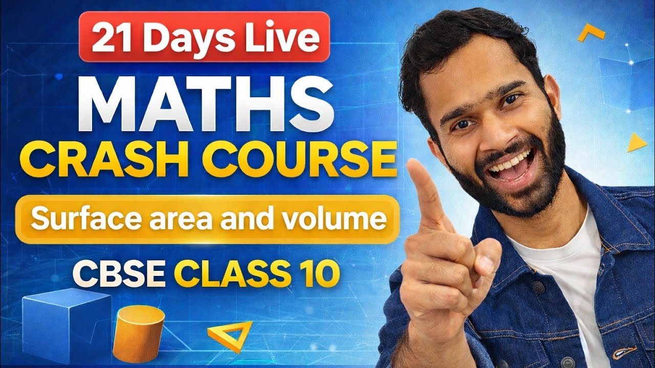Live 🔥 Surface Area and Volume - One Shot for CBSE Class 10 Students👩‍🎓