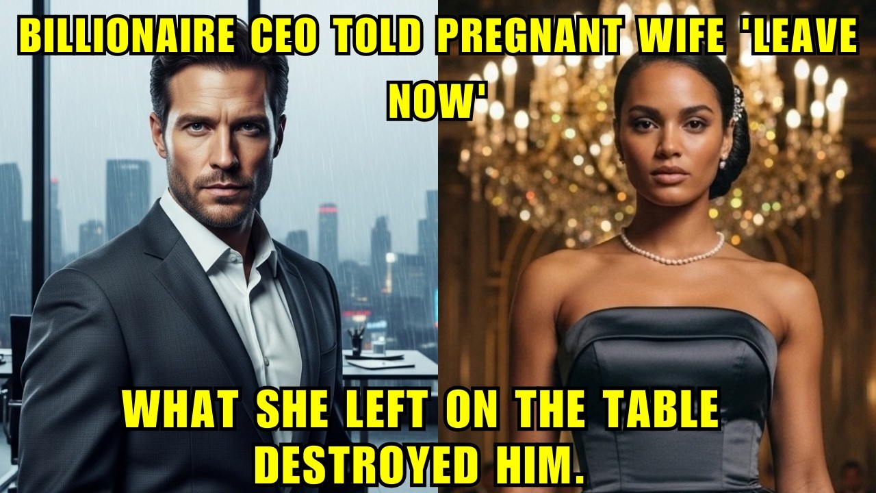 Billionaire CEO Told Pregnant Wife 'Leave Now'—What She Left On The Table Destroyed Him.