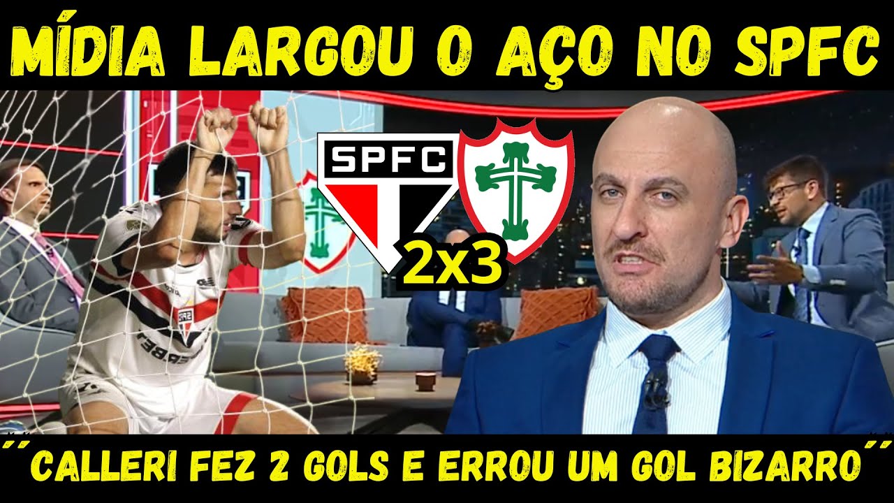 SÃO PAULO FOI DETONADO PELA MÍDIA! SPFC 2X3 PORTUGUESA! VEXAME DO SAO PAULO