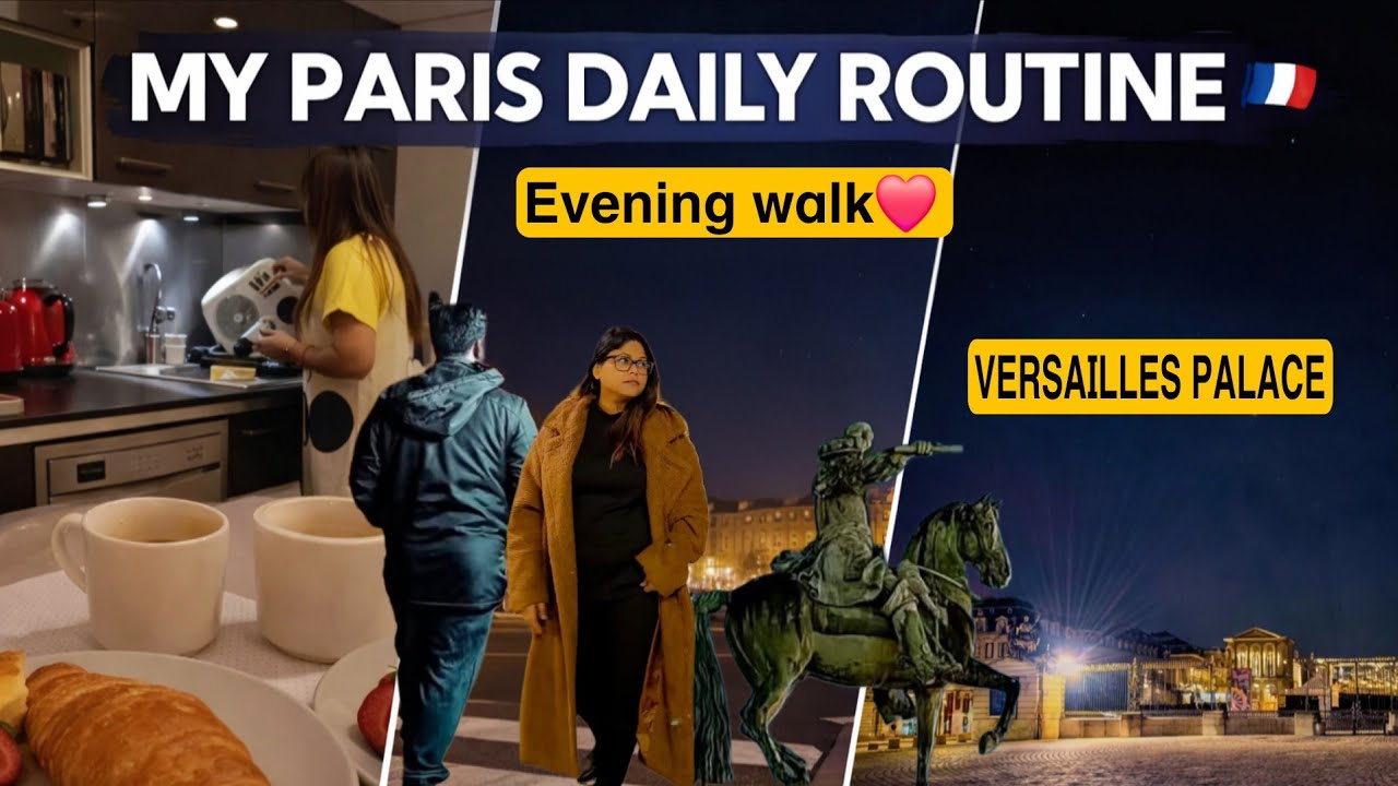A Simple Day in Paris | Breakfast, Cooking & Evening Walk at Versailles  #jigsustudio