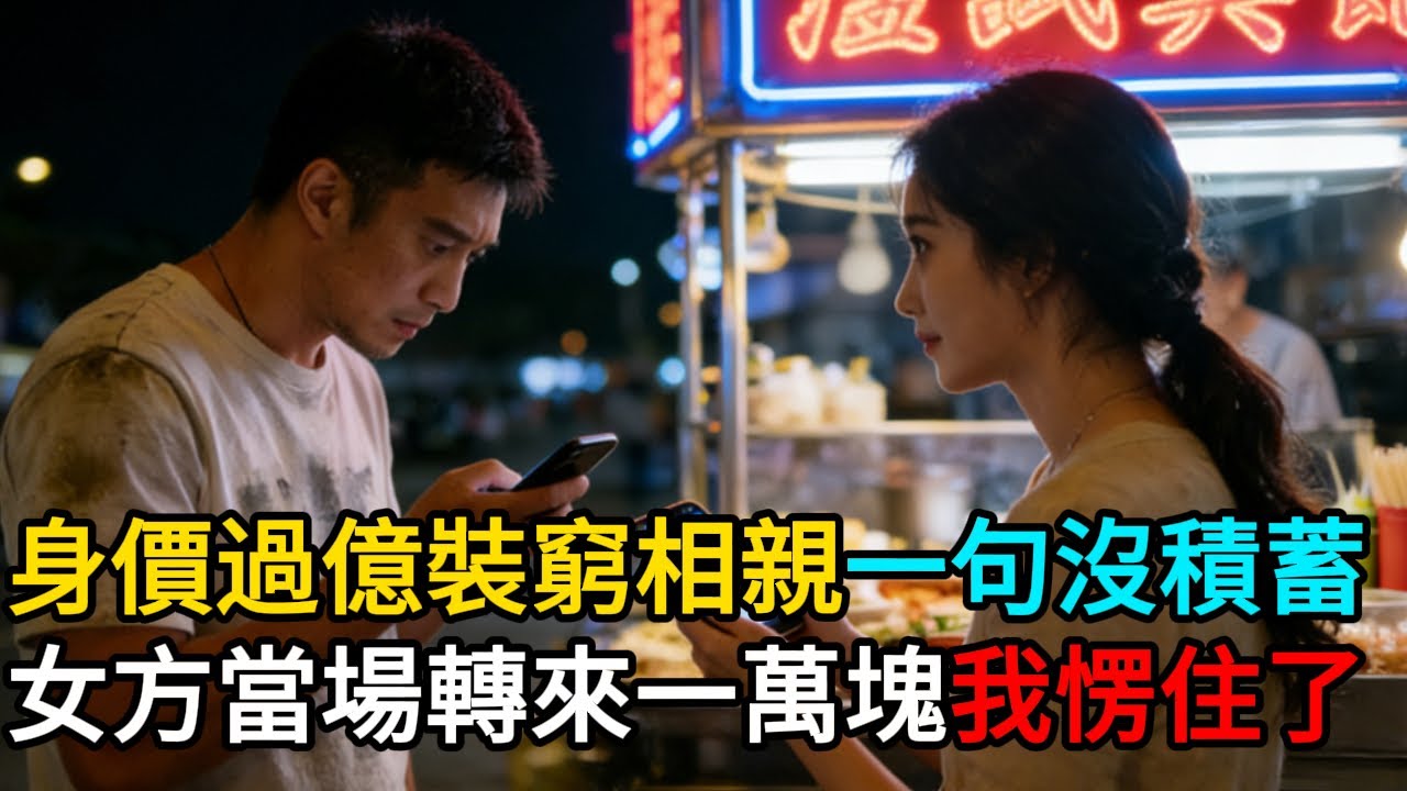 身價過億裝窮相親，一句 “沒積蓄”，女方當場轉來一萬塊，我愣住了！#情感#故事#正能量#故事频道#故事分享 #老年生活 #人生感悟