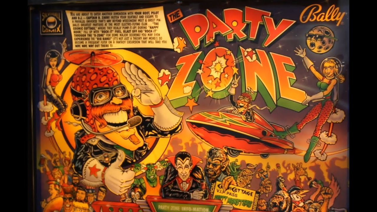1991 Bally PARTY ZONE pinball machine