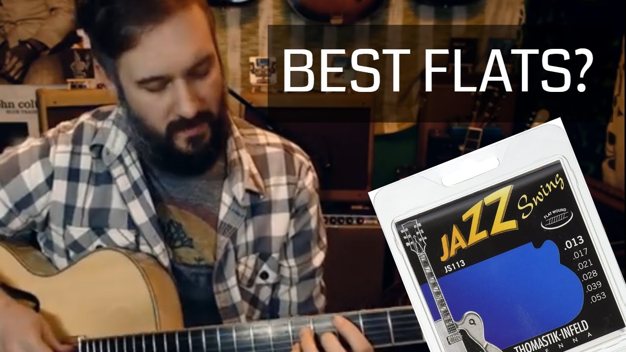 Thomastik Infeld Jazz Swing Flatwounds JS113 on an Eastman Archtop