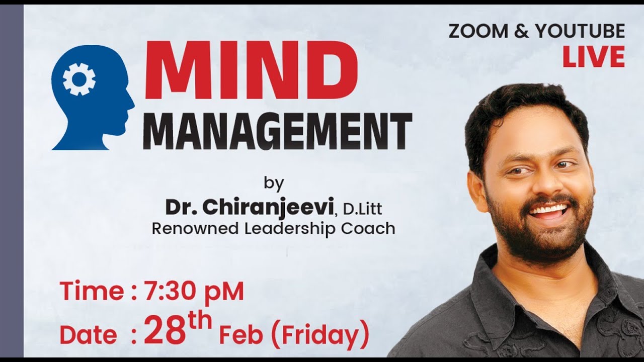 LIVE:🔴MIND MANAGEMENT SESSION by Dr. Chiranjeevi - 7:30 PM