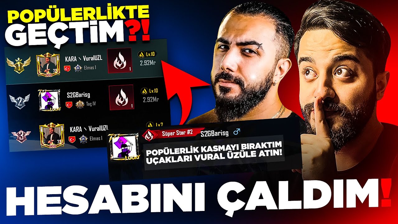 BARIŞ G. NİN HESABINI ÇALIP İNSANLARI KANDIRDIM! EFSANE POPÜLERLİK KASTIM! PUBG Mobile