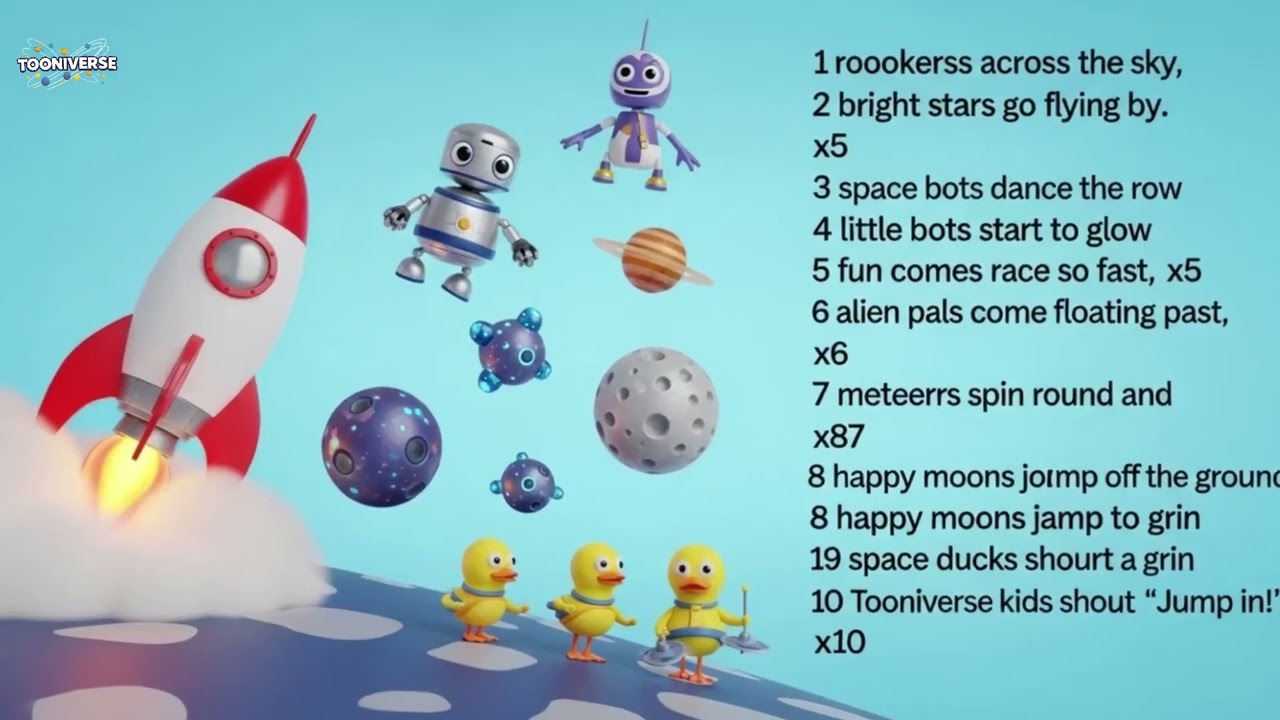 Aventura de Conteo – Canción Infantil para Aprender a Contar  Tooniverse