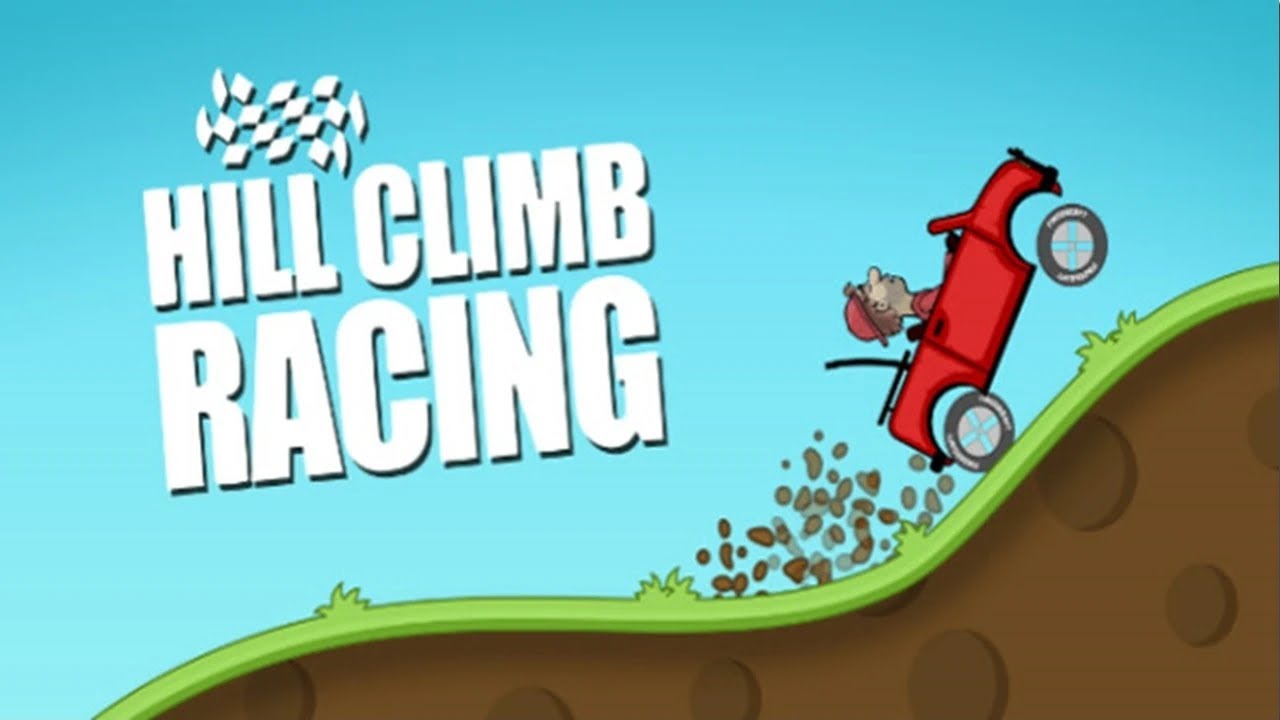 Playing Hill Climb Racing, a very fun and skill-based game 