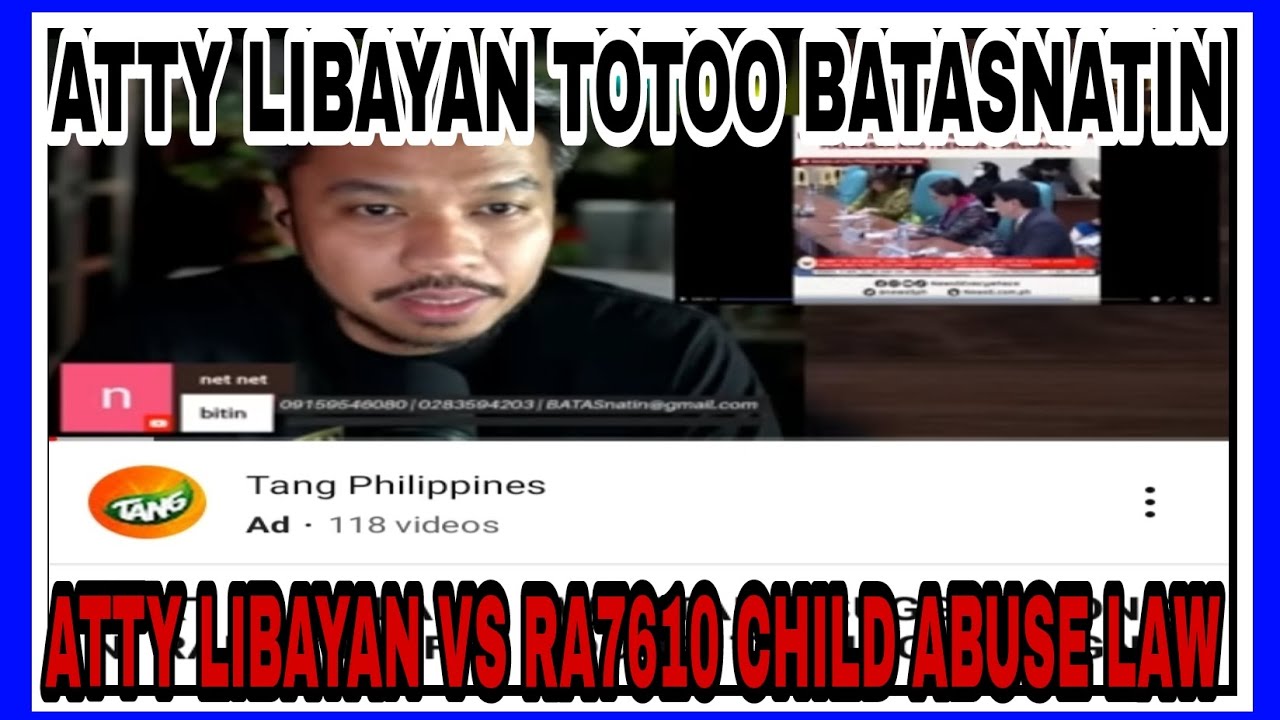 ATTY LIBAYAN VS RA7610 CHILD ABUSE LAW|