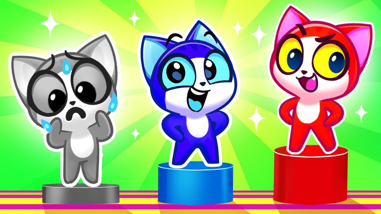 I Lost My Pretty Color | Challenges and Color Learning + More Toddler Cartoons | Purr-Purr Stories