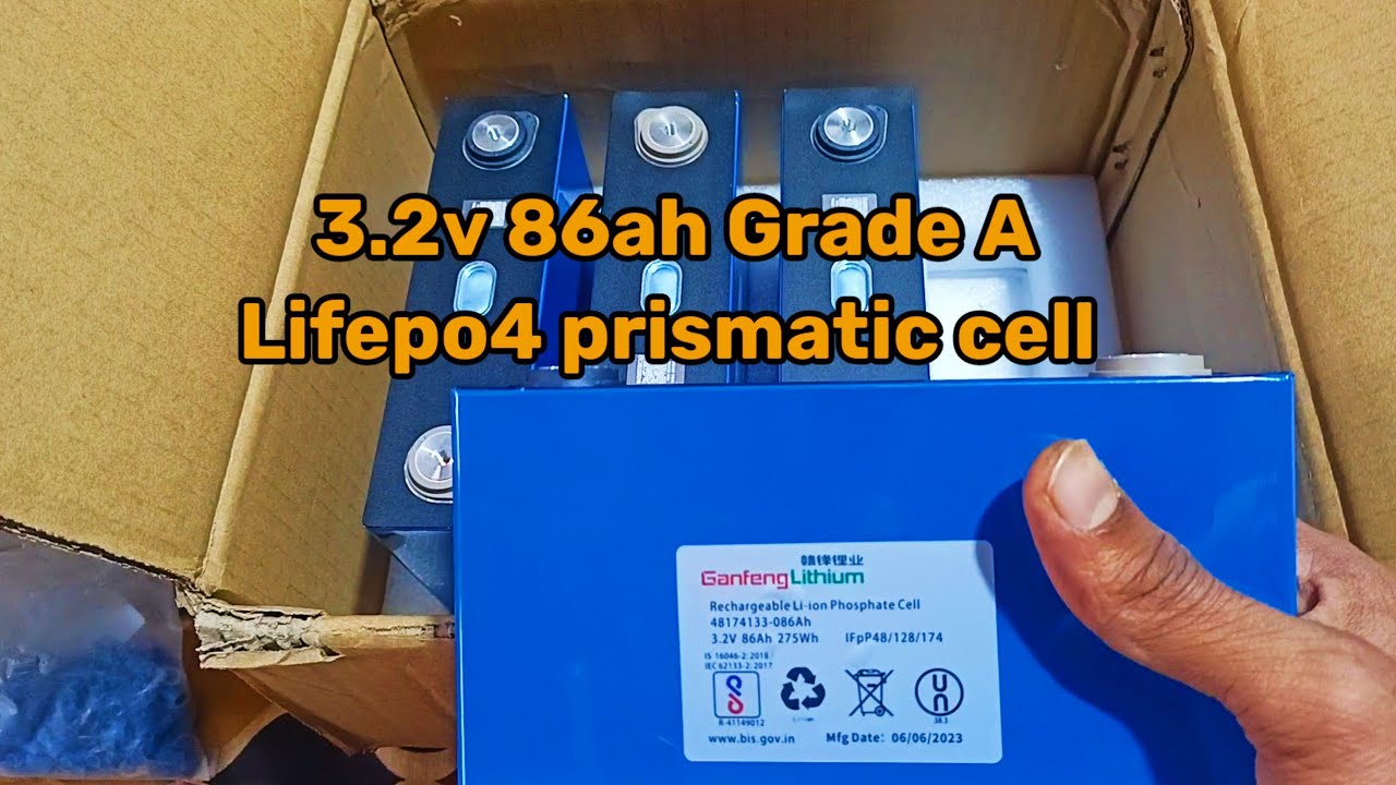 3.2v 86ah Grade A Gengfeng prismatic cells || how to make 12v 100ah || lithium battery raw material