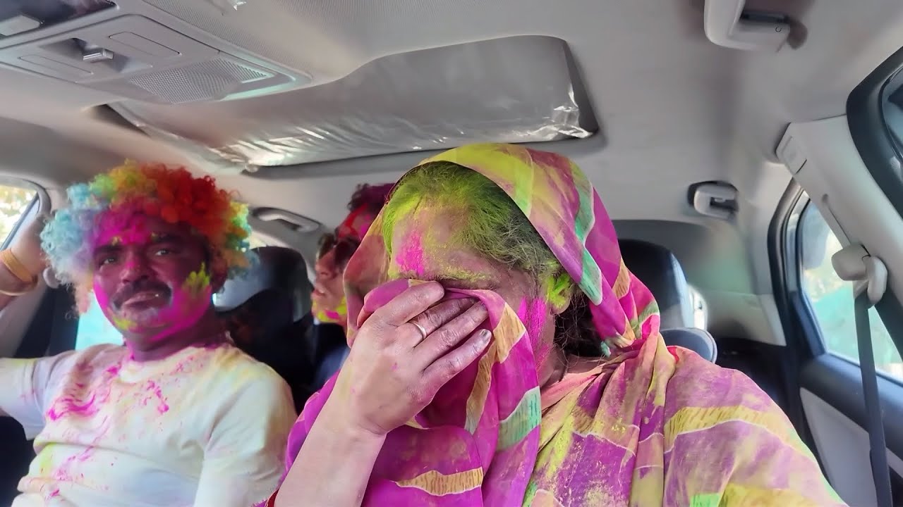 Part-1🤷‍♀️अभी तो वहाँ पहुँचे ही नहीं जहाँ main होली है तब ये हाल😭पता नहीं आगे क्या होगा😳||holi vlog 