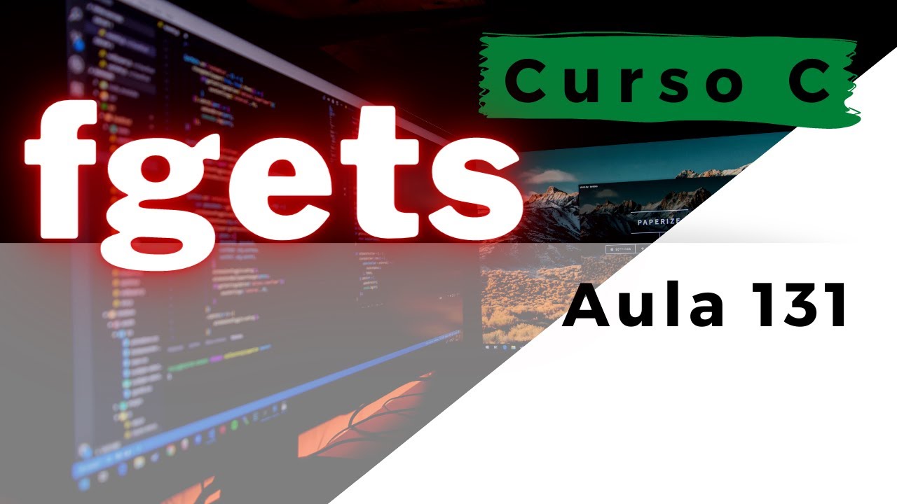 Como ler uma String com a função fgets() na linguagem de programação C? | aula 131