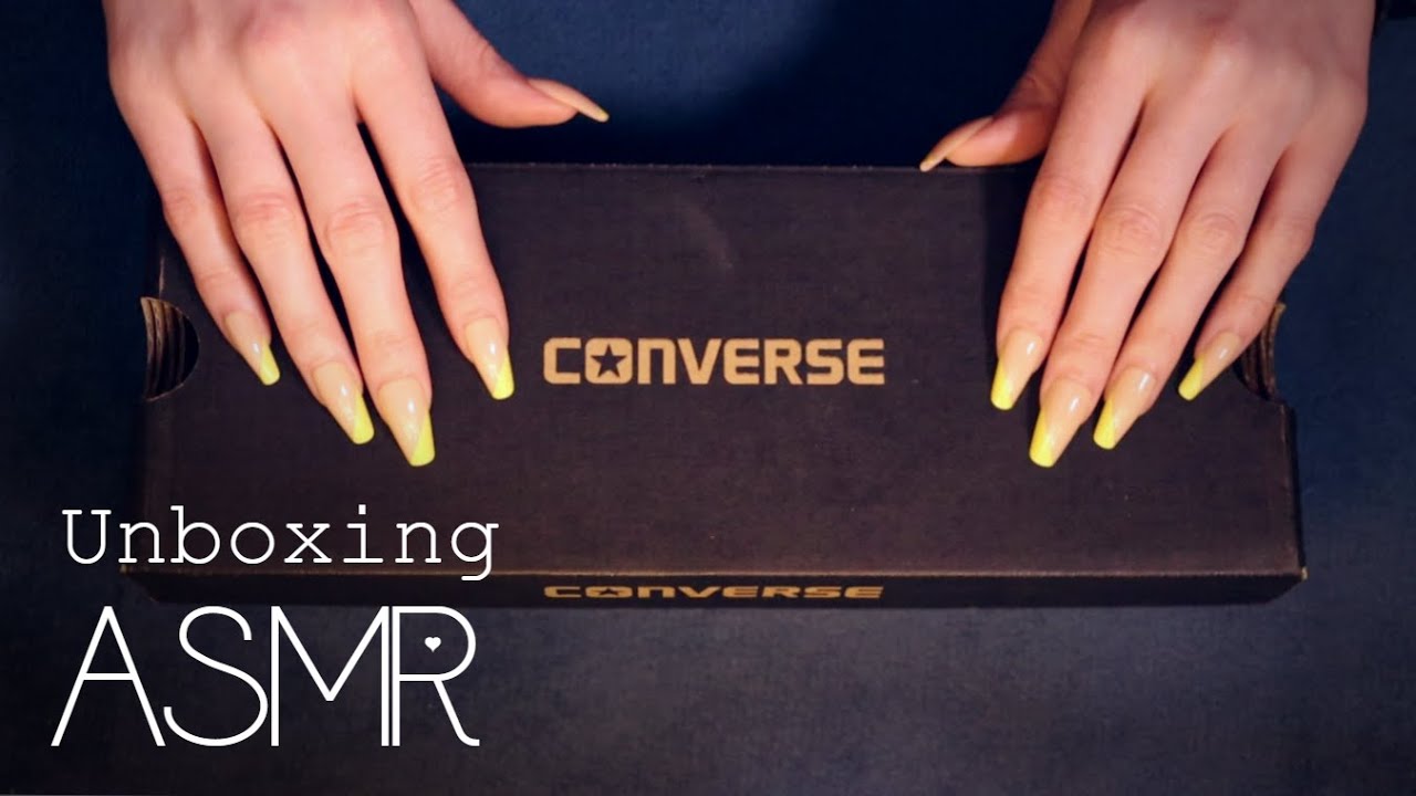 ASMR Converse unboxing (🎧 soft spoken, fabric sounds, shoe haul)