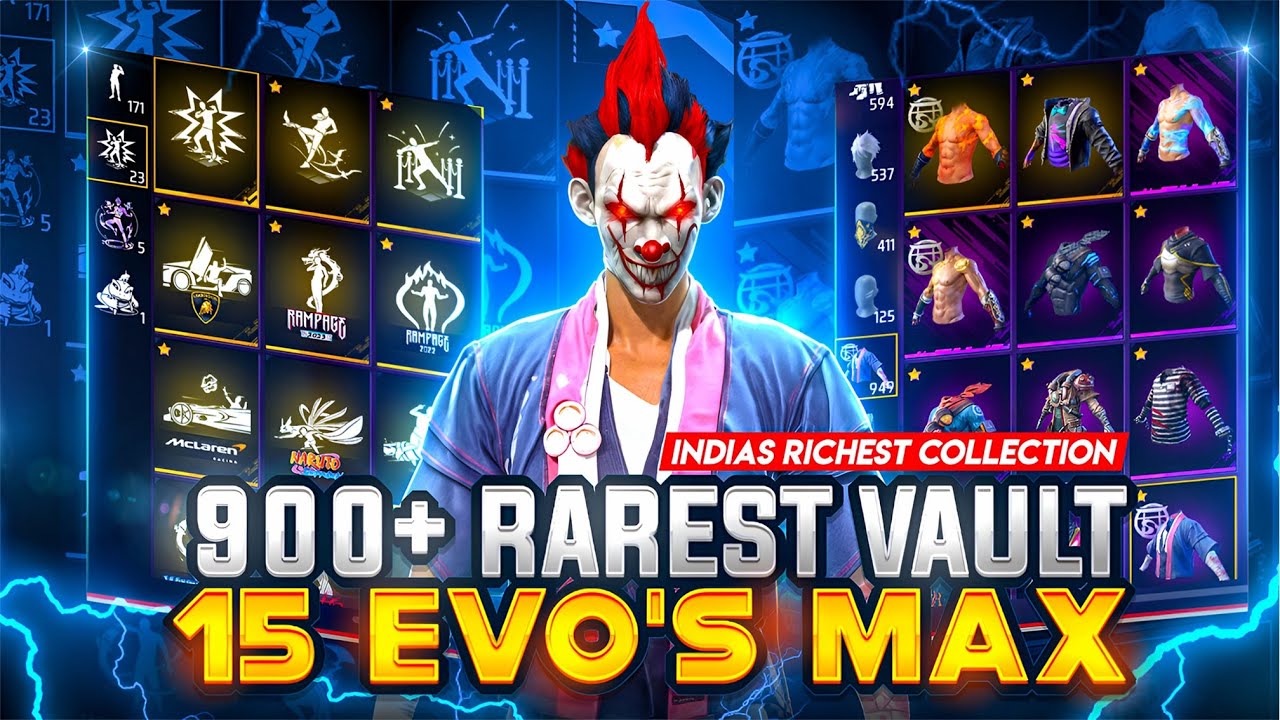 900+ Vault🤯 - Unbelievable Free Fire Collection | MYT