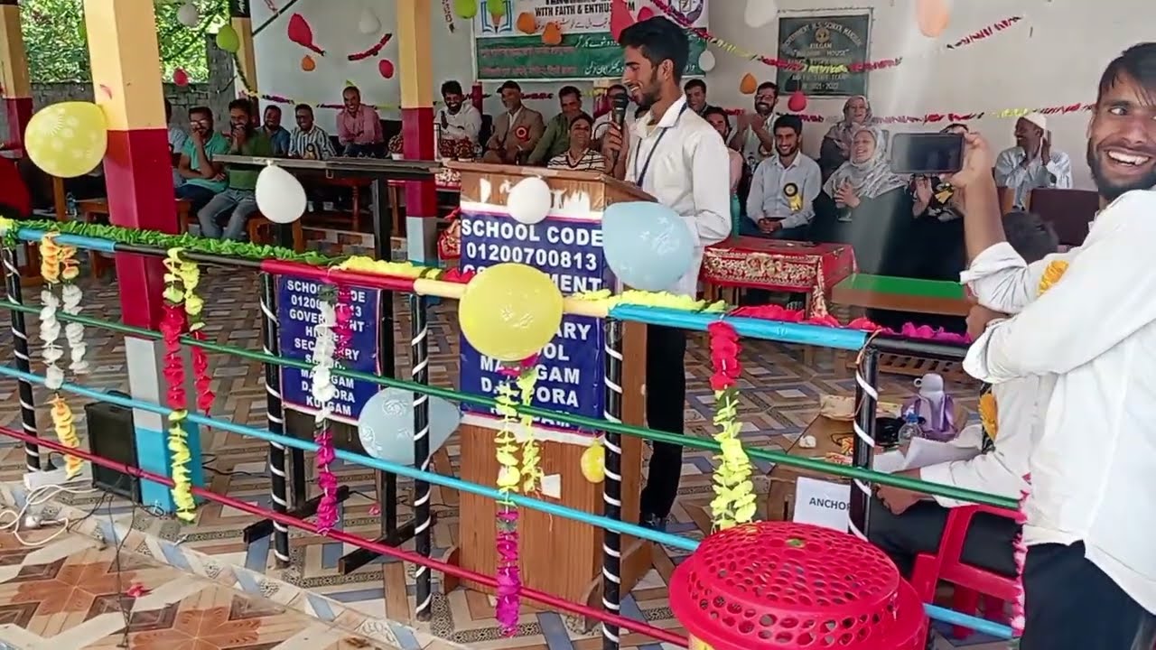 Mimicry by talented student of HSS Manzgam namely Mohd Abas Mir