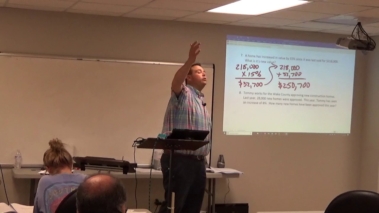 CH 3 Part 3 Intro to basic percentage math, NC Real Property Tax Lien and calendar