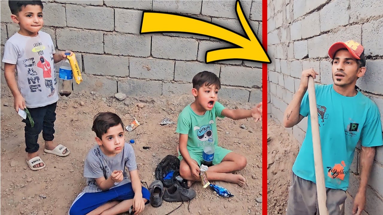 الولد خابروني جوعانين / شتريت اكل ورحتلهم وهناك شغلوني وياهم 😳