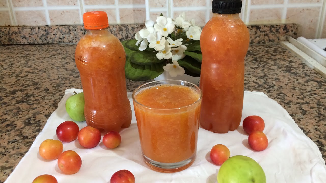 Erik Suyu Yapımı / Doğal  Şekersiz Erik Suyu Tarifi