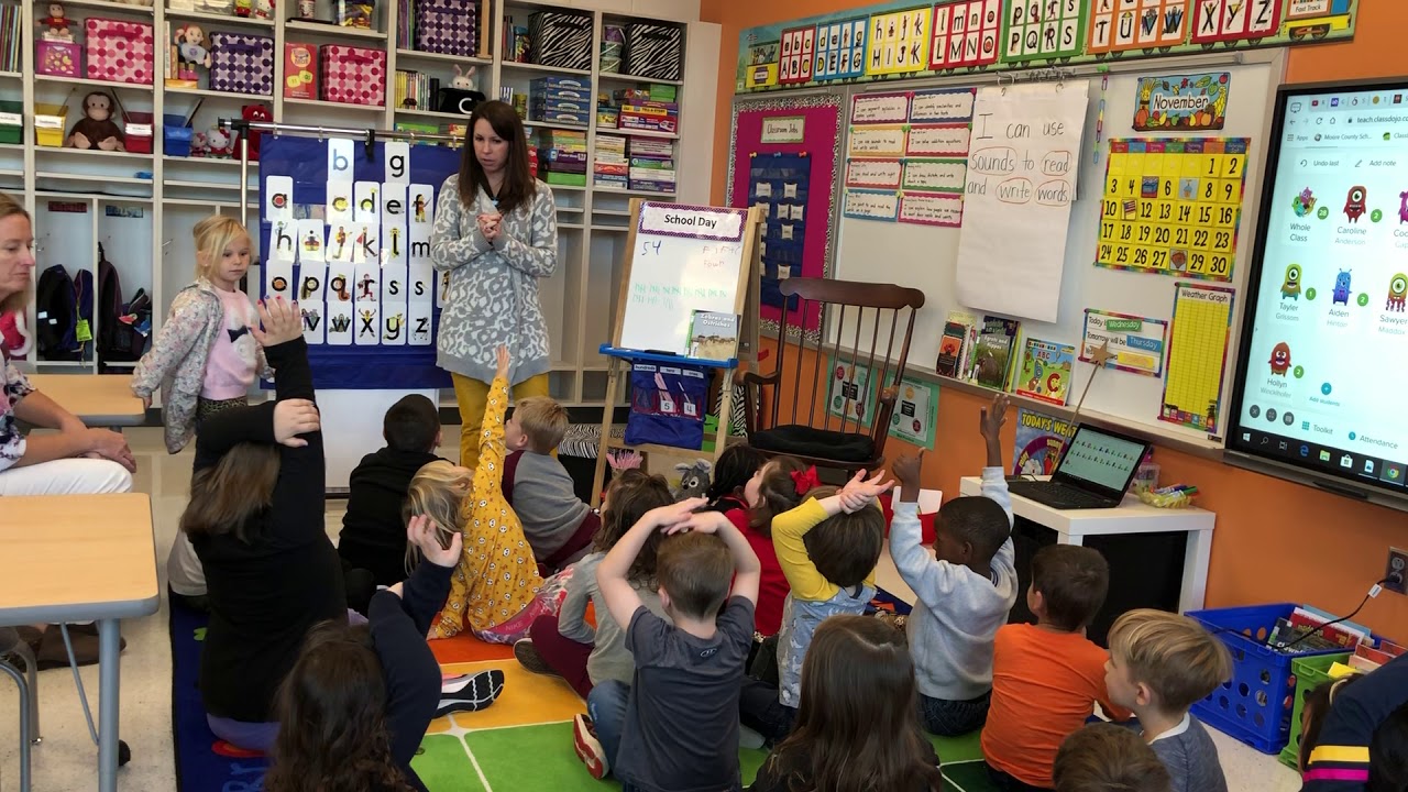 Kindergarten ELA whole group instruction