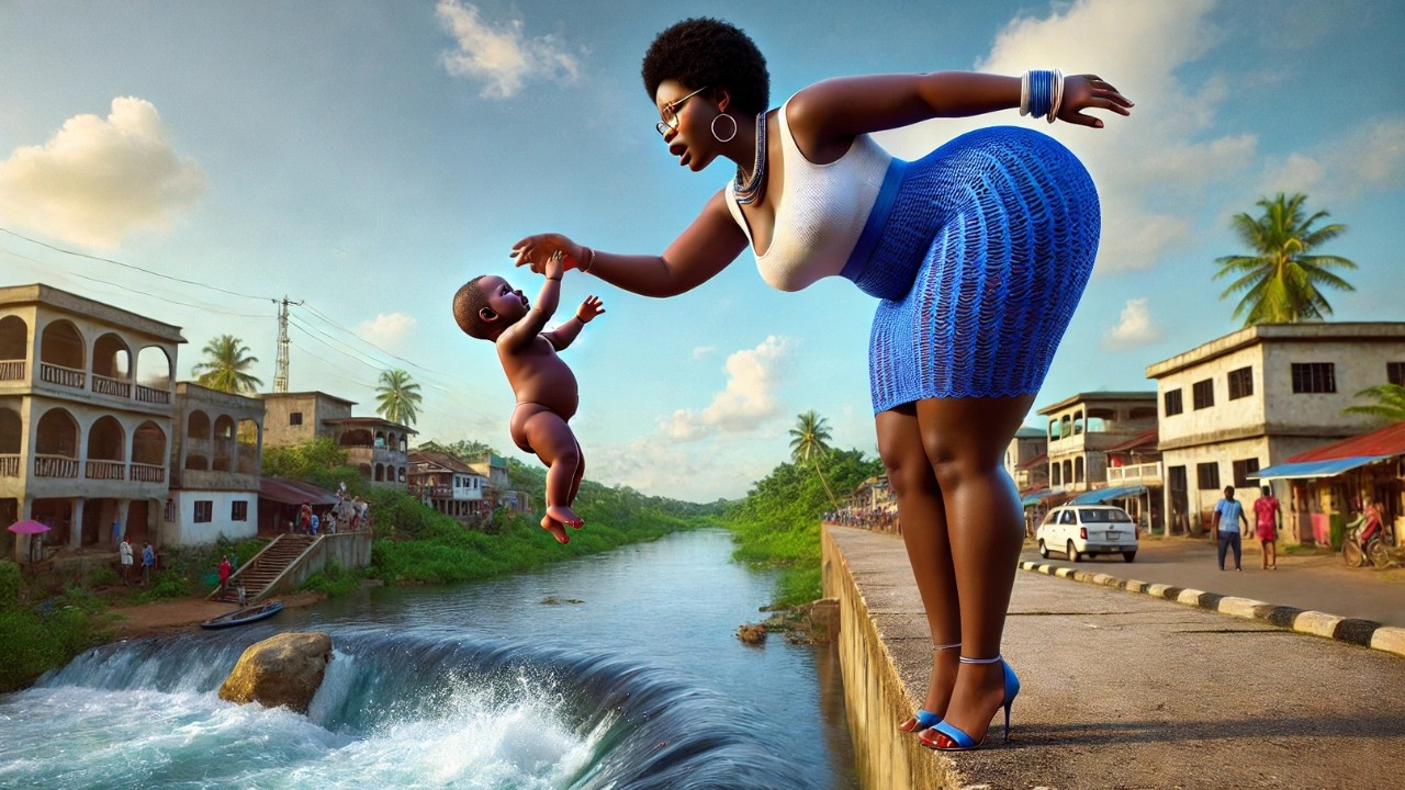 She THREW Her NEWBORN BABY Off the BRIDGE Into the River Because... #AfricanTales #Folks