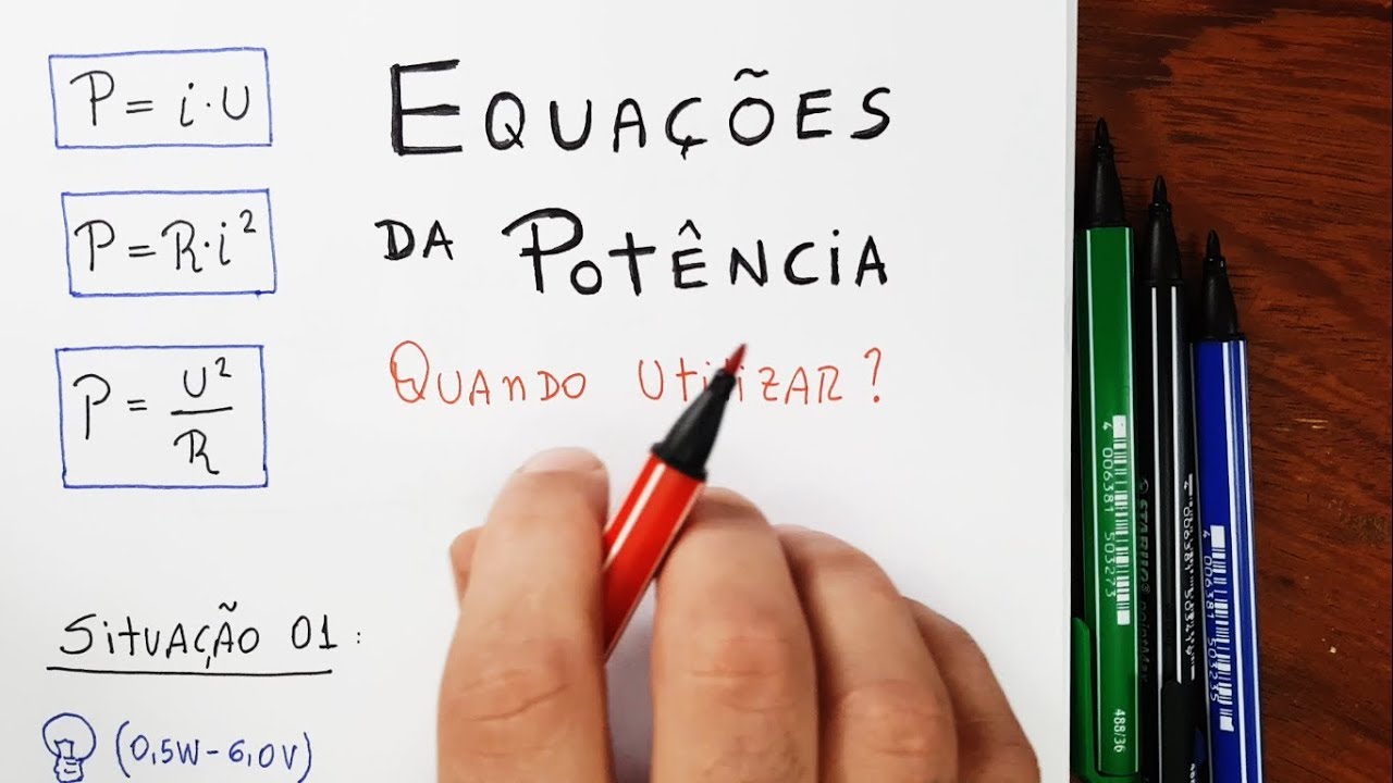 Equações da Potência Elétrica - Aprenda a Utilizar (# Técnica 04 de 10)