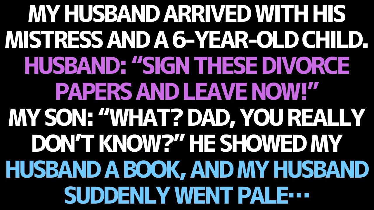 My husband brought his mistress and her kids to end our marriage. But my son's words shocked him.