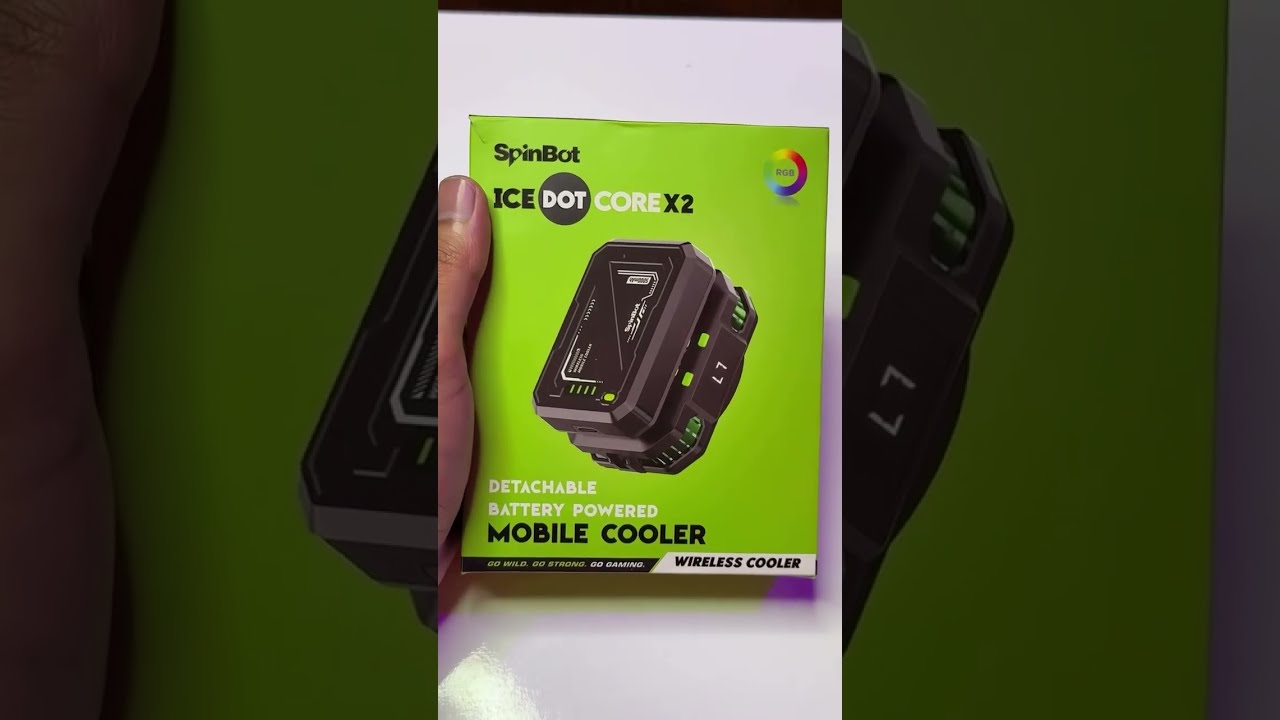 SpinBot IceDot CoreX2 | Wired and Wireless Mobile Cooler🚨#reels #pubgmobile #bgmi #gaming